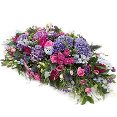 Country Garden Casket Spray